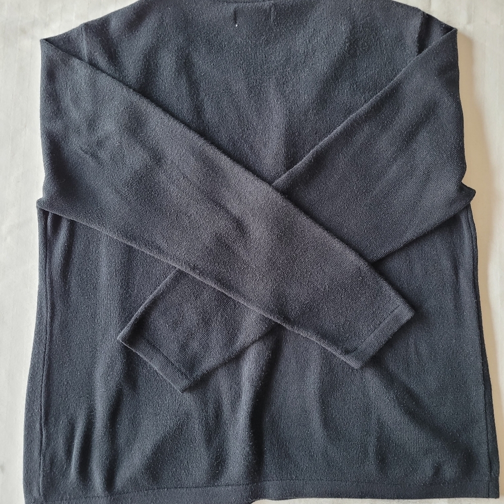 Yarnwork Womens Black Button-Up Cardigan Size L - Picture 10 of 10